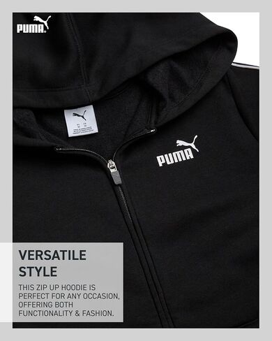 PUMA BOYS ZIP UP HODEIE - أداء مريح Fleece Kids up up Hoodie للأولاد - قميص من النوع الثقيل الرياضي للرياضة والارتداء اليومي in Saudi Arabia