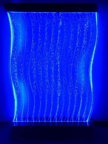 LED لون كامل 71 H × 47.5 واط منحنى لوحة جدار الفقاعة نافورة المياه الدائمة مع بعيد in Saudi Arabia