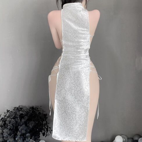 منظور النساء المثير للسيدات تشيونغسام فستان ذوي الياقات الجوفاء صينية صينية طفل الملابس الداخلية الكلاسيكية in Kuwait