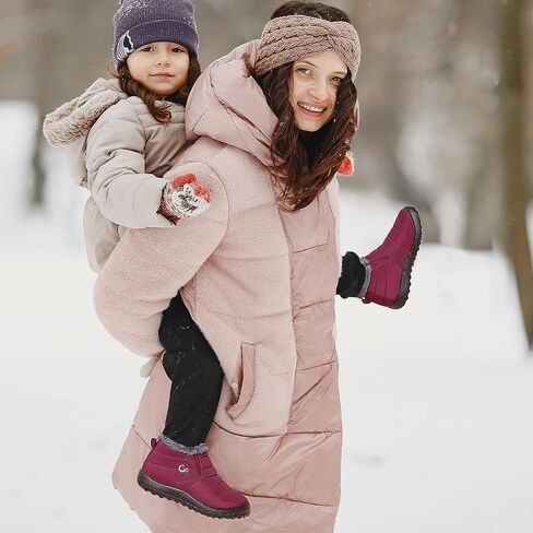 Boys Girls Winter Snow Boots: الفراء الدافئ تصطف على حذاء طفل رضيع in Kuwait