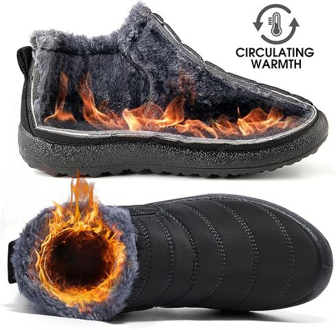 Boys Girls Winter Snow Boots: الفراء الدافئ تصطف على حذاء طفل رضيع in Kuwait