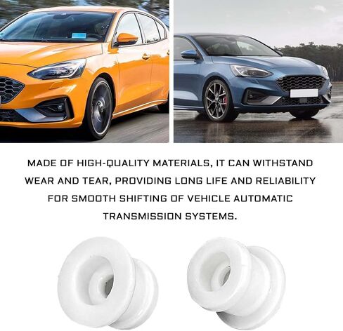 2pcs تحول الكبلات الكابلات الكابلات البث بيربية مجموعة العتاد ترس النقل الرابط DG9Z-7K340-A رافعة إصلاح مجموعة إصلاح Ford Edge Explorer Endura Escape Hybrid Focus MK (White) in Kuwait