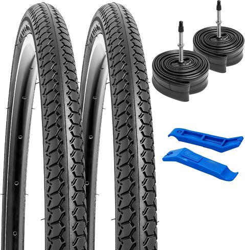 YUNSCM 20 x 1 3/8(37-451) Bike Tires and 20" Heavy Duty Bike Tubes Presta Valve Compatible with 20X1 3/8 Bike/Bicycle Tires and Tubes (B-003) in Saudi Arabia