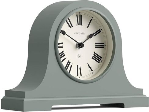 NewGate® Broadway Mantel Clock | تصميم قبعة نابليون الكلاسيكي | أسود | الأرقام الرومانية | النمط التقليدي للمكتب أو أعلى الطاولة أو الرف أو السرير بجانب السرير in Saudi Arabia