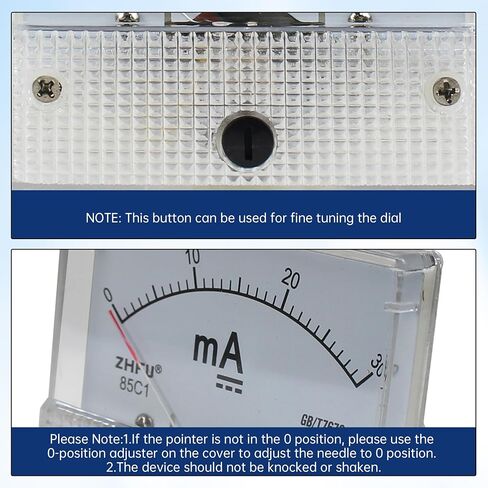 مقياس اللوحة الحالي التناظرية DC 0-30MA 85C1 مؤشر AMP AMMETER 2.5 دقة لقياس الدائرة التلقائية مقياس اختبار أمبير in Kuwait