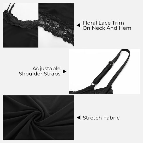 تونيك نسائي بدون أكمام بحزام سباغيتي قابل للتعديل من Kate Kasin، 3 قطع in Kuwait