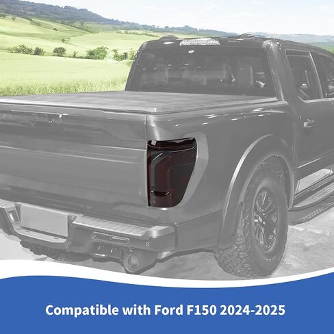 غطاء ضوء الذيل يناسب 2024-2025 فورد F150 Raptor/Platinum/Lariat/King Ranch ، دخان أسود خفيف حارس الخفيفة in Saudi Arabia