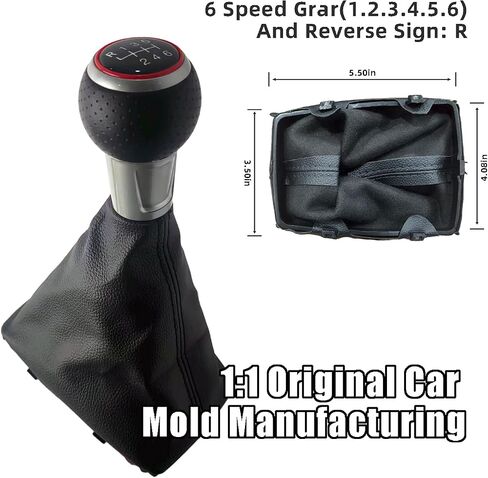مجموعة التمهيد اليدوية 6 سرعات-متوافقة مع Audi A4/S4 B8 8K A5 8T Q5 8R S Line 2007-2015 | ABC البلاستيك و Grip PU | التثبيت المباشر على التثبيت in Saudi Arabia