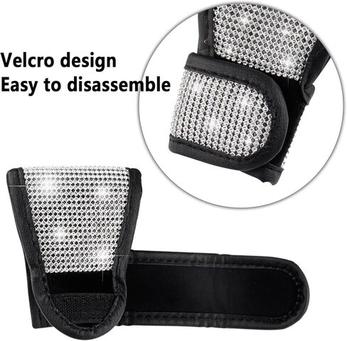 Crystal Auto Gear Cover Cover Bling Car Accessories ، واقي عصا الترس في السيارة العالمية من الخدش مع أغطية الراين التي تغطي إكسسوارات ديكور السيارة للنساء (Bling-003) in Saudi Arabia