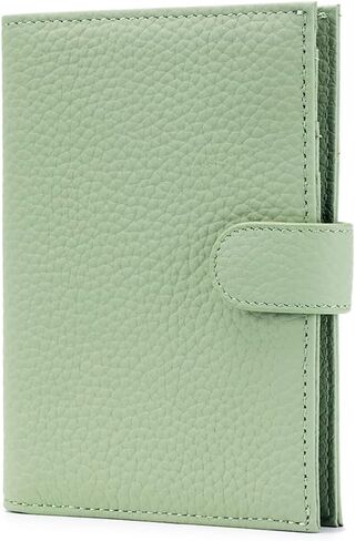 Passport Wallet for Women – RFID Blocking Passport Holder for Travel Women with Card Slots, Coin Pocket & SIM Slot – Slim Genuine Leather Travel Organizer – Lemon Yellow in Saudi Arabia