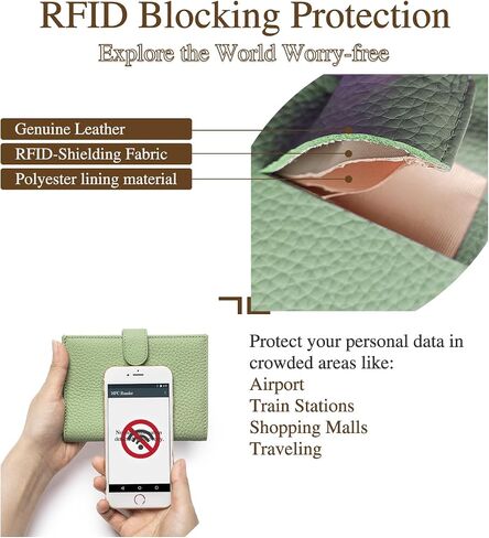 Passport Wallet for Women – RFID Blocking Passport Holder for Travel Women with Card Slots, Coin Pocket & SIM Slot – Slim Genuine Leather Travel Organizer – Lemon Yellow in Saudi Arabia