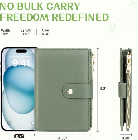 Passport Holder for Travel Women, RFID Blocking Passport Wallet with Airtag Slot, PU Leather Passport Cover Travel Wallet with Zippered Coins Pocket for Travel Essentials in Kuwait