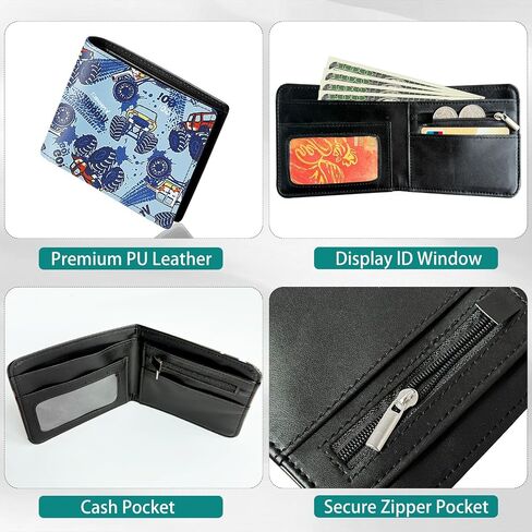 محافظ الأطفال للأولاد في سن المراهقة ، محفظة رخيصة RFID BIFOLD لـ 4-6-8-10-12-14PAGES ، محفظة صغار/شباب للأطفال ، محفظة جلدية للأطفال عيد ميلاد/عيد الميلاد PJ0001 in Kuwait