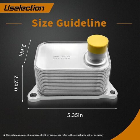 06J117021D Engine Oil Cooler with Gasket Kit Replacement for Audi A4 A6 Q5 Volkswagen Tiguan Jetta Passat 06J117021J 06J117021P 06J117021Q in Saudi Arabia