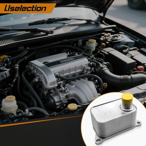06J117021D Engine Oil Cooler with Gasket Kit Replacement for Audi A4 A6 Q5 Volkswagen Tiguan Jetta Passat 06J117021J 06J117021P 06J117021Q in Saudi Arabia