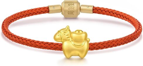 Sang Sang Sang 999 Gold Ausomice Charm Bracelet للنساء والرجال 17 سم 95878C in Saudi Arabia