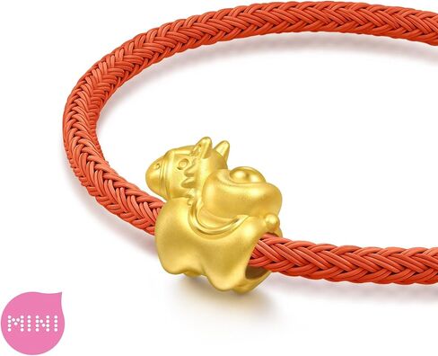 Sang Sang Sang 999 Gold Ausomice Charm Bracelet للنساء والرجال 17 سم 95878C in Saudi Arabia