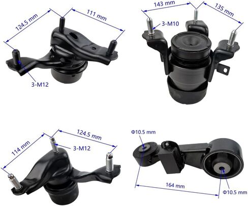Engine Motor Trans Mount Set 3pcs Fit for 2002 2003 Lexus ES300 3.0L 2004 2005 2006 Toyota Camry 3.0L A4211 A4236 A4207 in Kuwait