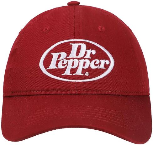 Dr. Pepper Adult Red Embroidered Front Art Logo Hat in Saudi Arabia