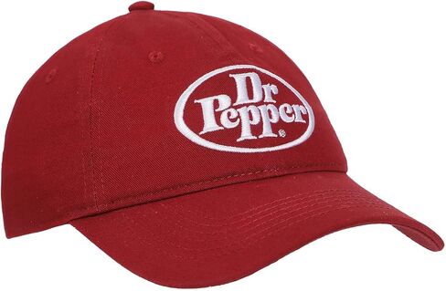 Dr. Pepper Adult Red Embroidered Front Art Logo Hat in Saudi Arabia