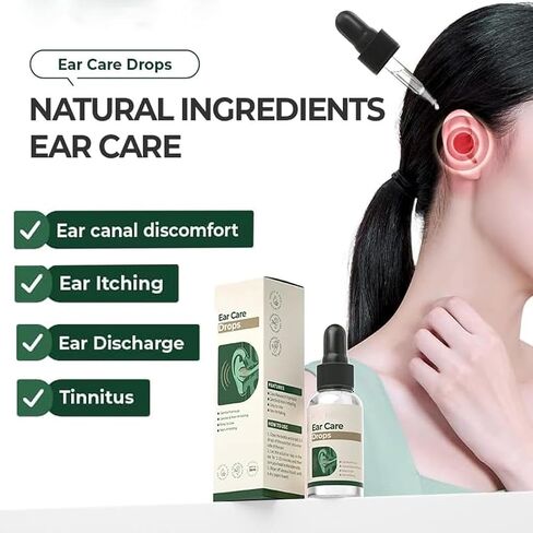 Ear Care Drops – Gentle Formula to Relieve Tinnitus by Unblocking Secretions | Easy-to-Use & Portable Ear Drops for Daily Use in Saudi Arabia