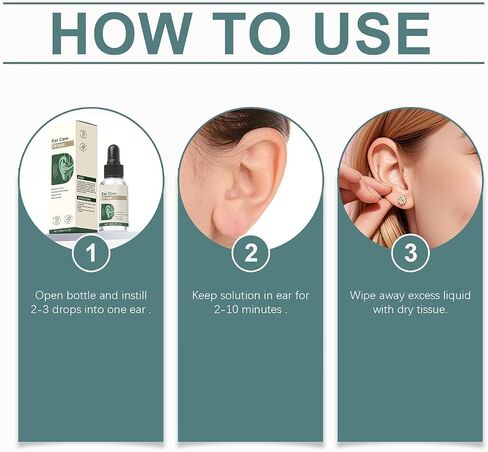 Ear Care Drops – Gentle Formula to Relieve Tinnitus by Unblocking Secretions | Easy-to-Use & Portable Ear Drops for Daily Use in Saudi Arabia
