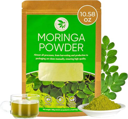 Centella Asiatica Powder (Gotu Kola) - 10.58 oz, Herbal Tea for Cooling & Refreshing, Supports Skin & Wellness, Freeze-Dried & Finely Ground, No Additives, No Caffeine, Gluten Free in Saudi Arabia