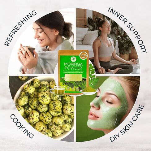 Centella Asiatica Powder (Gotu Kola) - 10.58 oz, Herbal Tea for Cooling & Refreshing, Supports Skin & Wellness, Freeze-Dried & Finely Ground, No Additives, No Caffeine, Gluten Free in Saudi Arabia