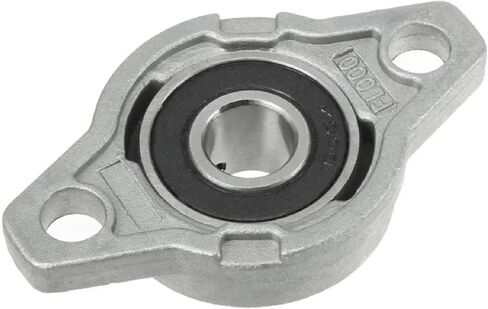 Zinc Alloy Pillow Block Bearing, Rhombic Design, Linear Shaft Insert, Silver, Industrial Mounting Hardware (10Pcs KFL001 12MM) in Saudi Arabia