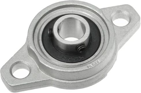 Zinc Alloy Pillow Block Bearing, Rhombic Design, Linear Shaft Insert, Silver, Industrial Mounting Hardware (10Pcs KFL001 12MM) in Saudi Arabia