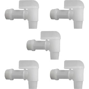 ¾" Plastic Faucet Spigot for 5- & 6-Gallon Plastic Drums — Pack of 5 — HDPE Plastic — Fit for ¾" Threaded Openings on 5 Gallon Bucket Spigot (Pack of 5) in Kuwait