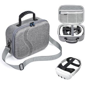 Large Carrying Case for Meta Quest 3, Hard Travel Case Compatible with Battery Head Strap, Controllers and Other Accessories, Hard Shell Case and Superior Protection for Oculus Quest 3