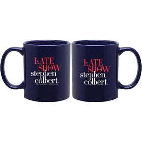 CBS The Late Show with Stephen Colbert Mug, 11 oz. Navy - Official Mug As Seen On