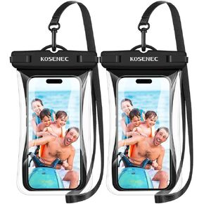 Waterproof Phone Case with Lanyard, Universal Waterproof Phone Pouch Floating[2 Pack], 2024 Phone Water Protector Pouch for Vacation Beach Pool Kayak Cruise Travel Essentials Accessories