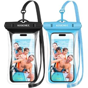Waterproof Phone Case with Lanyard, Universal Waterproof Phone Pouch Floating[2 Pack], 2024 Phone Water Protector Pouch for Vacation Beach Pool Kayak Cruise Travel Essentials Accessories