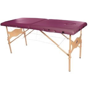 3B Scientific W60601B Wood Basic Portable Massage Table, 550lbs Capacity, 25"-33" Adjustable Height, Blue