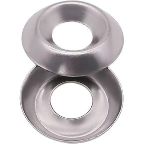 #10 (100 Pack) Stainless Countersunk Washers, No.10 Cup Washers 304 Stainless Steel 18-8, Bright Finish in Kuwait