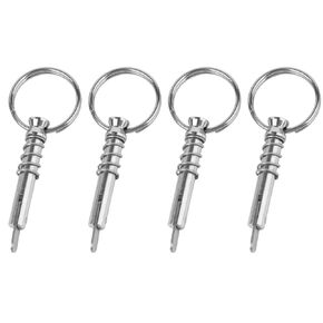 AMYSPORTS Marine Quick Release Pin Steel Deck Stainless Release Pin Hardware Boat Bimini Top Pins Release SUS316 4pcs