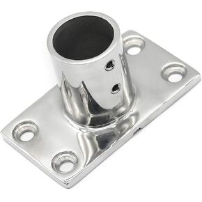 NRC&XRC Boat Hand Rail Fitting-45/60/90/30 Degree 1 inch Rectangular Base-Marine 316 Stainless Steel usd by Boats/Awning