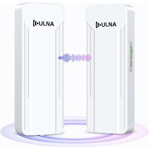 Wireless Bridge Point to Point Outdoor, High Speed Gigabit WiFi Bridge CPE977, ULNA 5.8G Long Range Up to 3.1Miles Internet Bridge CPE with LAN Ports, PTP/PTMP, 27dBm Antenna, Ideal for Barn Garage in Kuwait