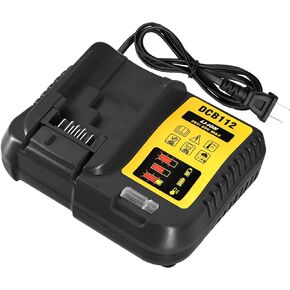 DCB102 Replacement for Dewalt Battery Charger,Fast Charger for Dewalt 12V-20V/60V Battery Charger Compatible with DCB203 DCB204 DCB609 DCB124 DCB126 with USB Port