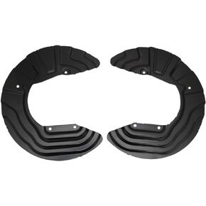 TRQ Front Brake Rotor Backing Plate Dust Shield Set Direct Fit for BMW X3 X4