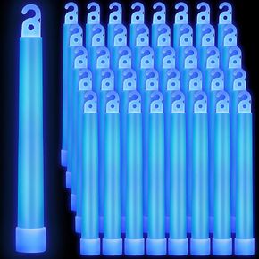 Sotiff 96 Pcs 6 Inch Large Bright Glow Sticks Light Sticks Halloween Favors Emergency Chem Sticks Cheer Stick for Party Activities Birthday Wedding Concerts Halloween Decor