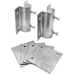 Extreme Max 3005.5519 Dock Post Bracket Kit - Includes Two Post Brackets and Four Mounting Plates