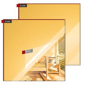 Enoin 1 Pack 8x12 Inches Yellow Non Transparent Acrylic/Plexiglass Sheet 0.118'' 1/8 Thick, Plastic Sheet Colored Board Panel for Glass, DIY, Painting, Art Craft
