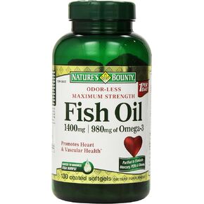 Nature's Bounty Fish Oil 1400 Mg 130 Softgels