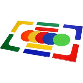 13 Pcs Tennis Court Lines Boundary Markers Pickleball Court Spot Markers for Kids Basketball Football Badminton Training Equipment