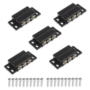 Magnetic Reed Switch Normally Open and Normally Closed NC NO Magnetic Proximity Switch for Door Alarm, Window Safety, DC 5V 12V 24V Light GPS Other Equipment Reed Switch (Black, Pack of 2pcs)