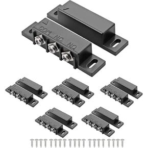5 مجموعات من مفاتيح القصب المغناطيسي، مفتاح الباب المغناطيسي/مفتاح الاتصال المغناطيسي/فتح عادي مغلق NC بدون باب إنذار لأمان النافذة، لإضاءة DC 5V 12V 24V in Kuwait