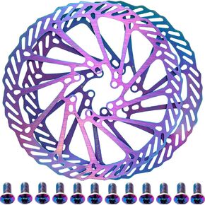 YBEKI Bike Disc Brake Rotor 160mm 180mm 2 Pack disc Brake Rotor with 12 Bolts for Road Bike Mountain Bike MTB BMX Stainless Steel Bicycle Rotor. 6 Month Warranty